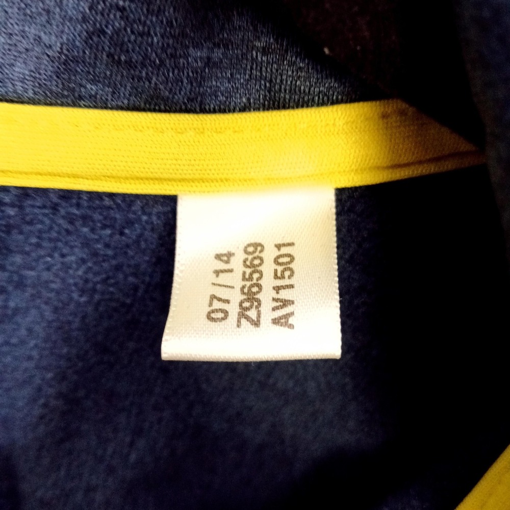 Reebok Sweater‎ Mens Large Blue Quarter Zip PlayWarm Pullover Athletic Top - Picture 9 of 11